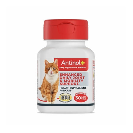 Antinol Plus Enhanced Daily Joint & Mobility Support for Cats (30 Soft Gels) - [Health Supplement]