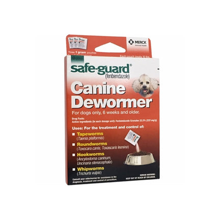 Merck Safeguard (fenbendazole) Canine Dewormer 3-pack (1 gm)