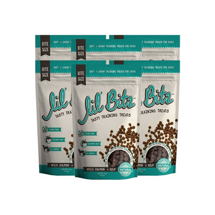 6-PACK Lil' Bitz Wild Salmon + Kelp Training Treats (24 oz)