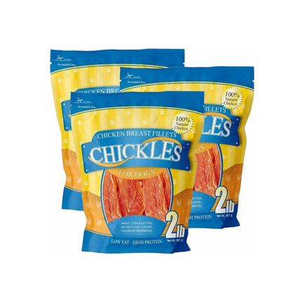 3-PACK Chickles Chicken Breast Fillets for Dogs (6 lb)