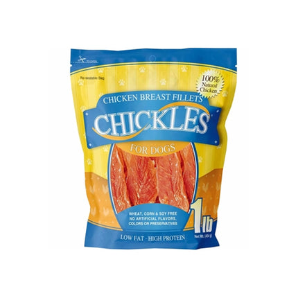 Chickles Chicken Breast Fillets for Dogs (1 lb)
