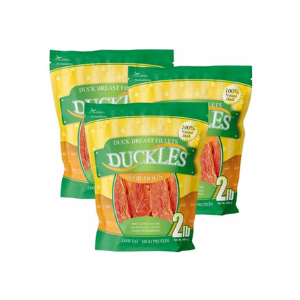 3-PACK Duckles Duck Breast Fillets for Dogs (6 lb)