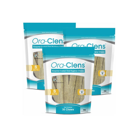 3-PACK Ora-Clens Oral Hygiene Chews Small (90 Chews)