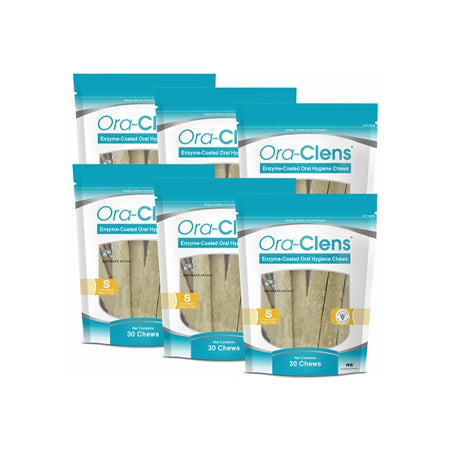 6-PACK Ora-Clens Oral Hygiene Chews Small (180 Chews)