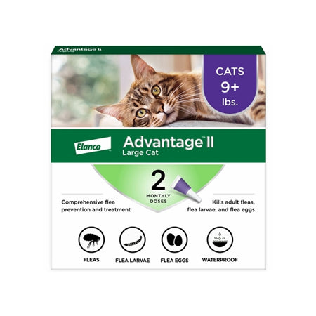 2 Month Advantage II Flea Control Large Cat (For Cats over 9 Lbs.)