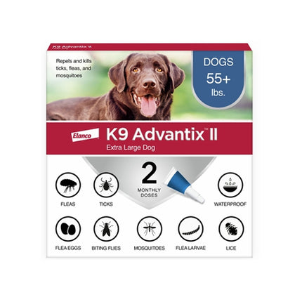 2 Month K9 Advantix II Blue for Extra Large Dogs (Over 55 Lbs)