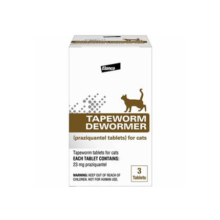 Tapeworm Dewormer for Cats (3 Tablets)