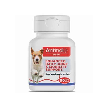 Antinol Plus Mobility, Hip, and Joint Supplement for Dogs, 90 Soft Gels