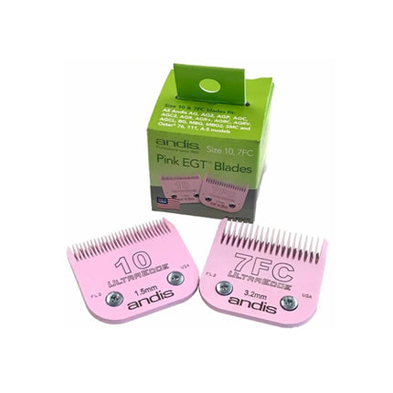 Andis Pink EGT Blades - Size 10, 7FC