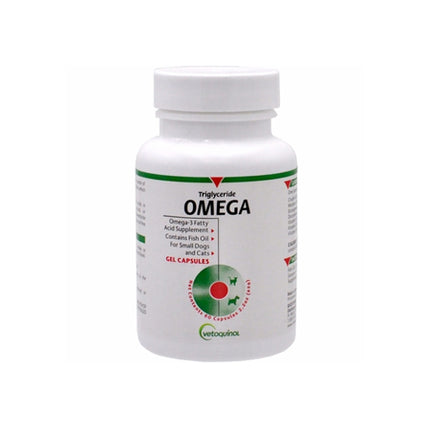 Vetoquinol Care Triglyceride Omega Supplement for Small Dogs & Cats (60 Capsules)