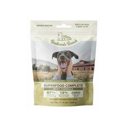 Badlands Ranch Superfood Complete Premium Air Dried Beef Dog Food (11.5 oz)