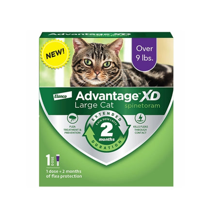 Advantage Xd Flea Control for Large Cats, over 9 Lbs, 1-Dose (2 Month Supply)
