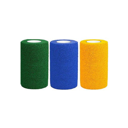 Cohesiant Wrap Bright Color - Assortment (Blue/Green/Yellow) (4"x5yd)