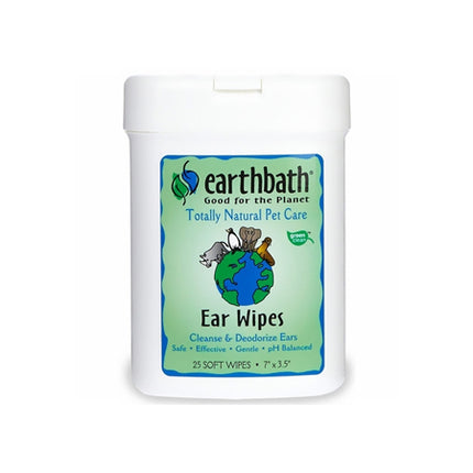 Earthbath Ear Wipes (25 soft wipes)