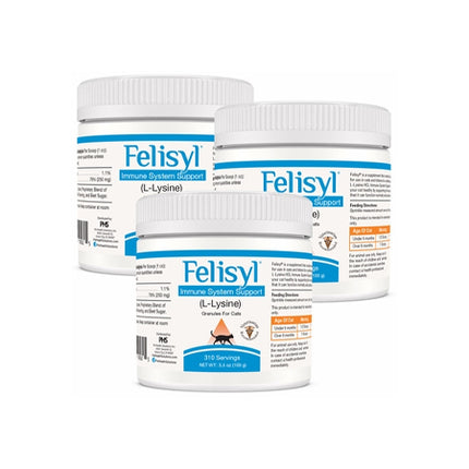 Felisyl L-Lysine Immune System Support Granules for Cats - 3-PACK (10.5 oz)