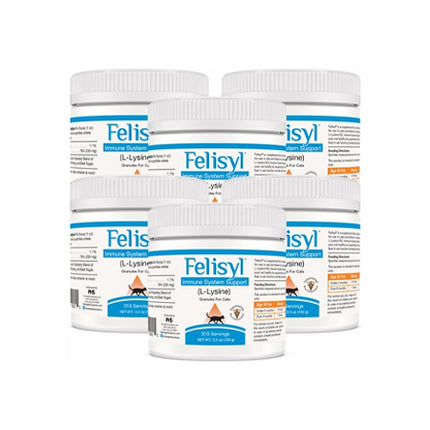 6-PACK Felisyl L-Lysine Immune System Support Granules for Cats (21 oz)