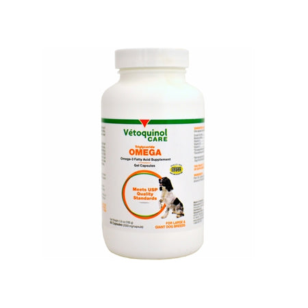 Vetoquinol Care Triglyceride Omega Supplement for Large & Giant Dogs (60 Capsules)