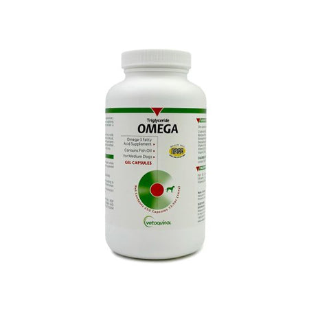Vetoquinol Care Triglyceride Omega Supplement for Medium Dogs (250 Capules)