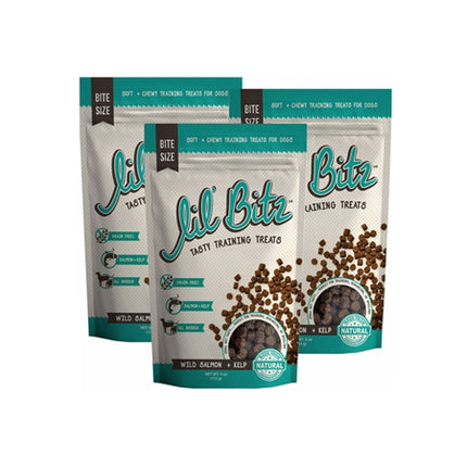 3-PACK Lil' Bitz Wild Salmon + Kelp Training Treats (12 oz)