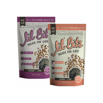 Lil' Bitz Training Treats for Cats Assorted Pack 2-Pack (6 oz)