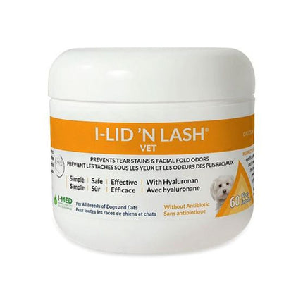 I-Med I Lid 'n Lash Hygiene Vet Wipes, 60 Count