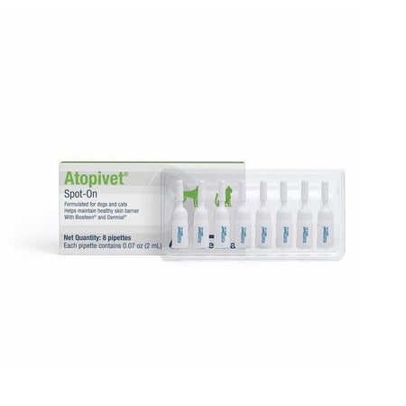 Atopivet Spot-on with Biosfeen & Dermial for Dogs & Cats, 8 Pipettes