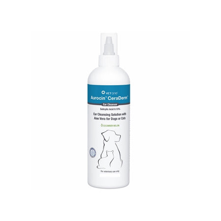 Aurocin Ceraderm Ear Cleanser for Dogs or Cats, 16OZ