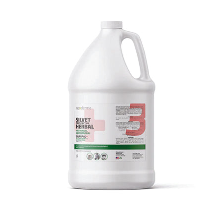 Silvet Shampoo - Herbal Antifungal & Antimicrobial, With Hydrocortisone - 1 Gallon