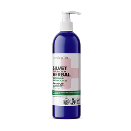 Silvet Shampoo - Herbal Antifungal & Antimicrobial, With Hydrocortisone - 16oz