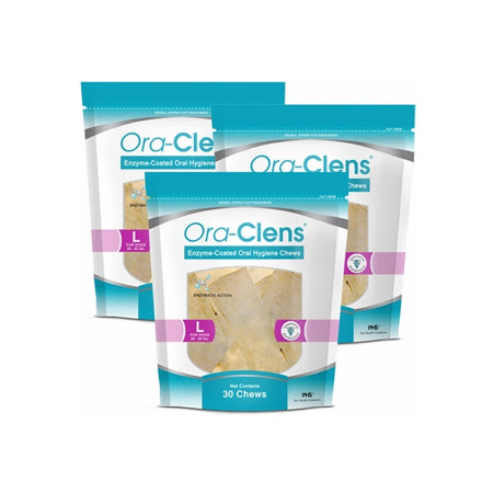 3-PACK Ora-Clens Oral Hygiene Chews Large (90 Chews)
