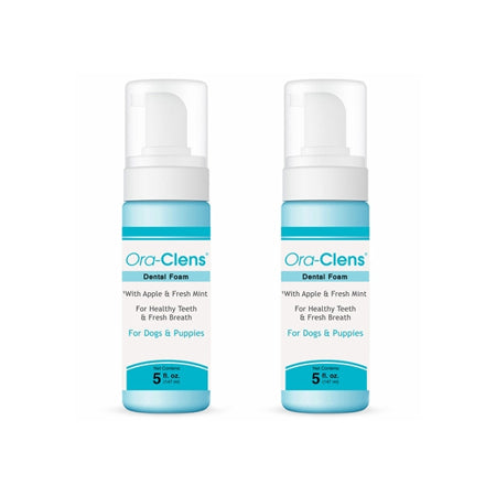 2-PACK Ora-Clens Dental Foam for Dogs & Puppies (10 fl oz)