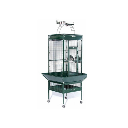 Small Wrought Iron Select Bird Cage - Chalk White