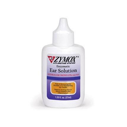 Zymox Ear Solution W/ Hydrocortisone 0.5% (1.25 Oz)