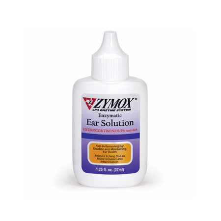 Zymox Ear Solution W/ Hydrocortisone 0.5% (1.25 Oz)