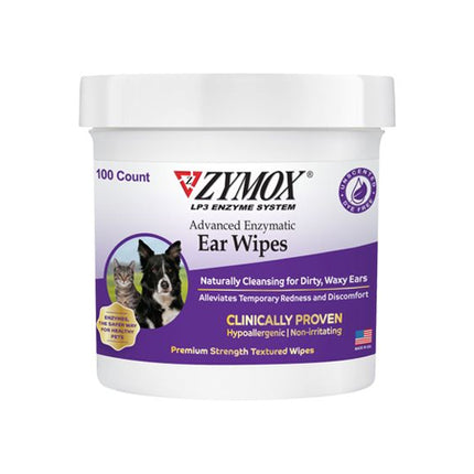 Zymox Advanced Enzymatic Ear Wipes, 100 count