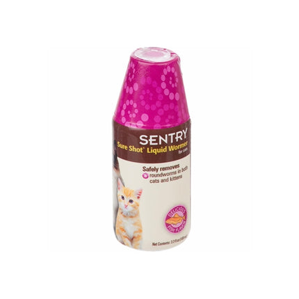 Sentry Sure Shot Liquid Wormer for Cats (3.3 oz)