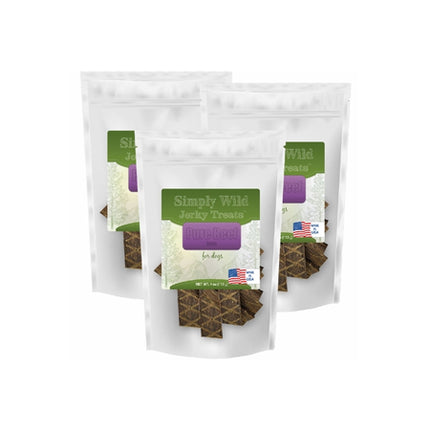 3-PACK Simply Wild Jerky Treats - Beef Bars (12 oz)