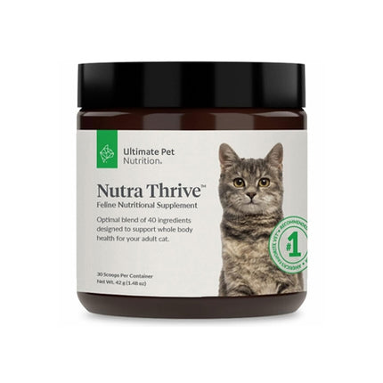 Ultimate Pet Nutrition Nutra Thrive Multivitamin Powder Supplement for Cats, 1.48 oz.