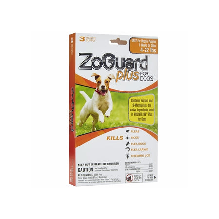 Zoguard Plus for Dogs 4-22 Lbs (3 Pack)