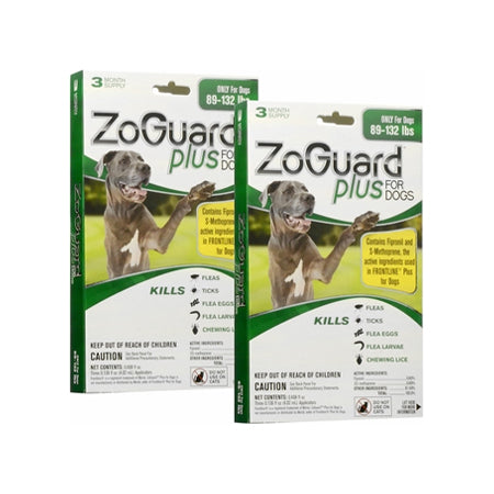 Zoguard Plus for Dogs 89-132 Lbs (3 Pack)