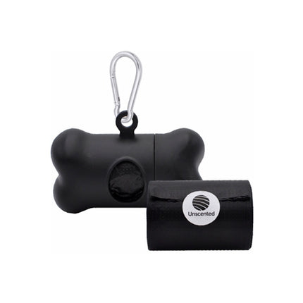 Wag Bags Dispenser Bone - Black (30 Bags)
