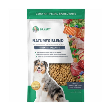 Dr. Marty Nature's Blend Freeze Dried Raw Dog Food Essential Wellness, 48 oz.