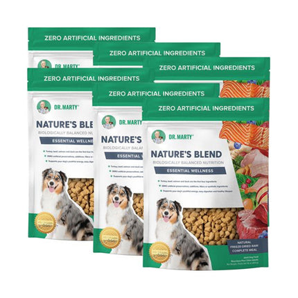 Dr. Marty Nature's Blend Freeze Dried Raw Dog Food Essential Wellness, 96 oz.