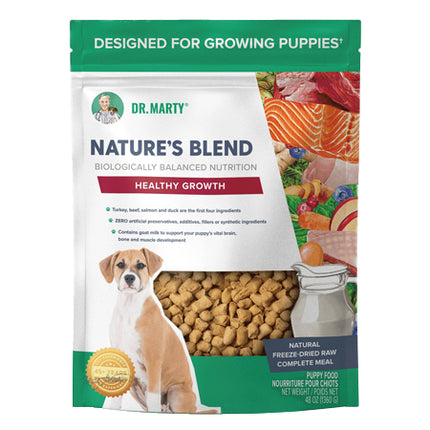 Dr. Marty Nature's Blend Freeze Dried Raw Puppy Food Healthy Growth, 48 oz.