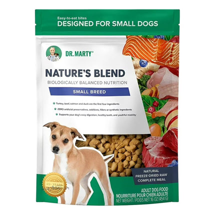 Dr. Marty Nature's Blend Freeze Dried Raw Dog Food for Small Dogs, 16 oz.