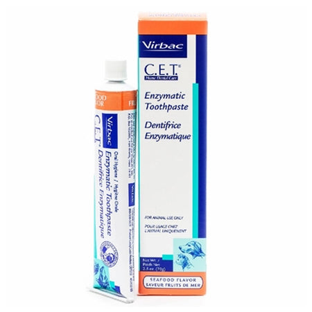 Virbac CET Toothpaste for Dogs & Cats 2.5 oz (70 gm) - Seafood