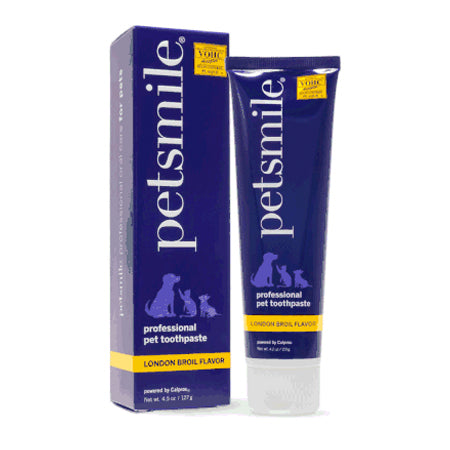 Petsmile Professional Pet Toothpaste for Dogs & Cats - London Broil Flavor (4.2 oz)