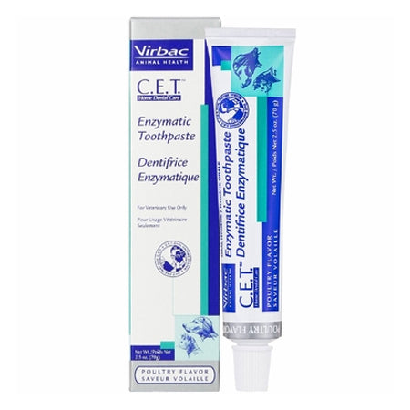 Virbac CET Toothpaste for Dogs & Cats 2.5 oz (70 gm) - Poultry