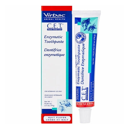 Virbac CET Toothpaste for Dogs & Cats 2.5 oz (70 gm) - Malt